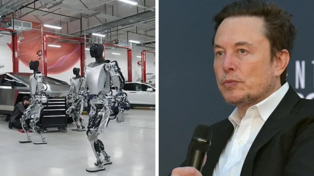 tesla robots